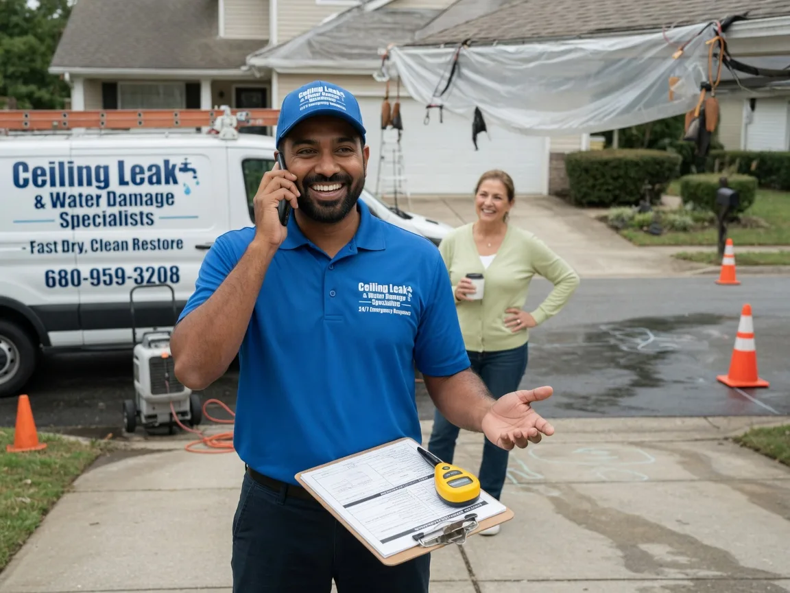 Ceiling Leak Cleanup Garber, IA FAQs